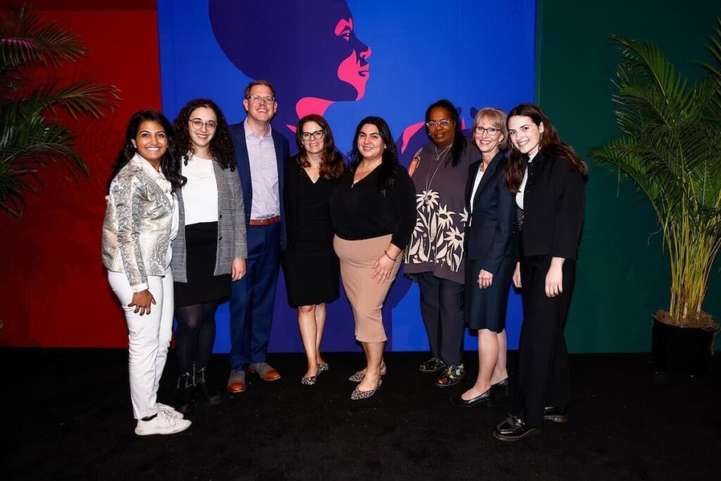 Members of inseparable at the Building Hope Mental Health Strategy Summit, hosted by Inseparable on November 16, 2022. From left to right: Krithika Harish, Laura Gorsky, Bill Smith, Amy Runyon-Harms, Alicia Diaz, Keris Jän Myrick, Angela Kimball and Imogen Bohen.