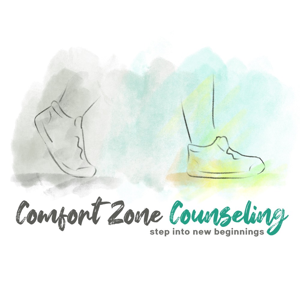 Comfort Zone Counseling, step into new beginnings logo